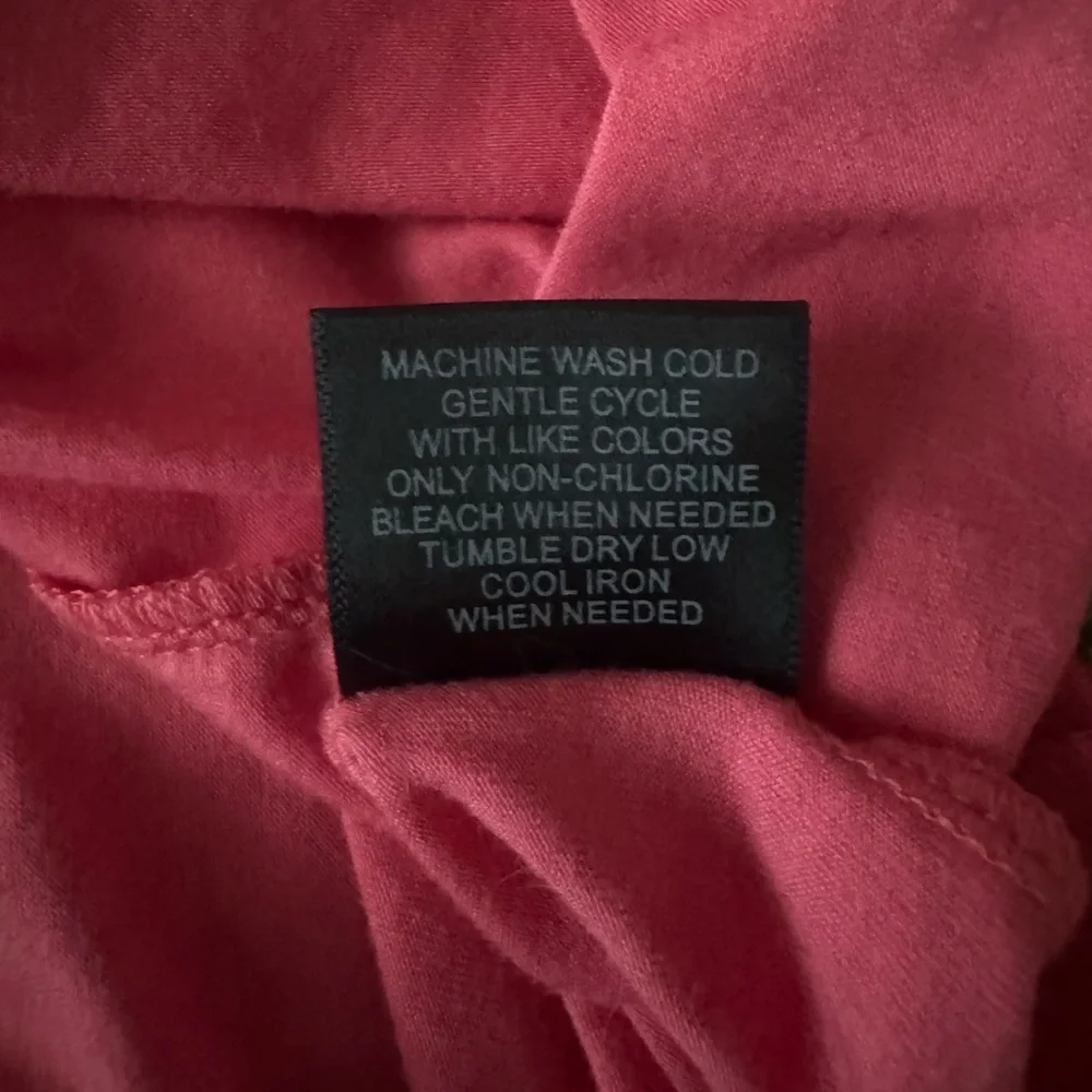 INC coral open cardigan